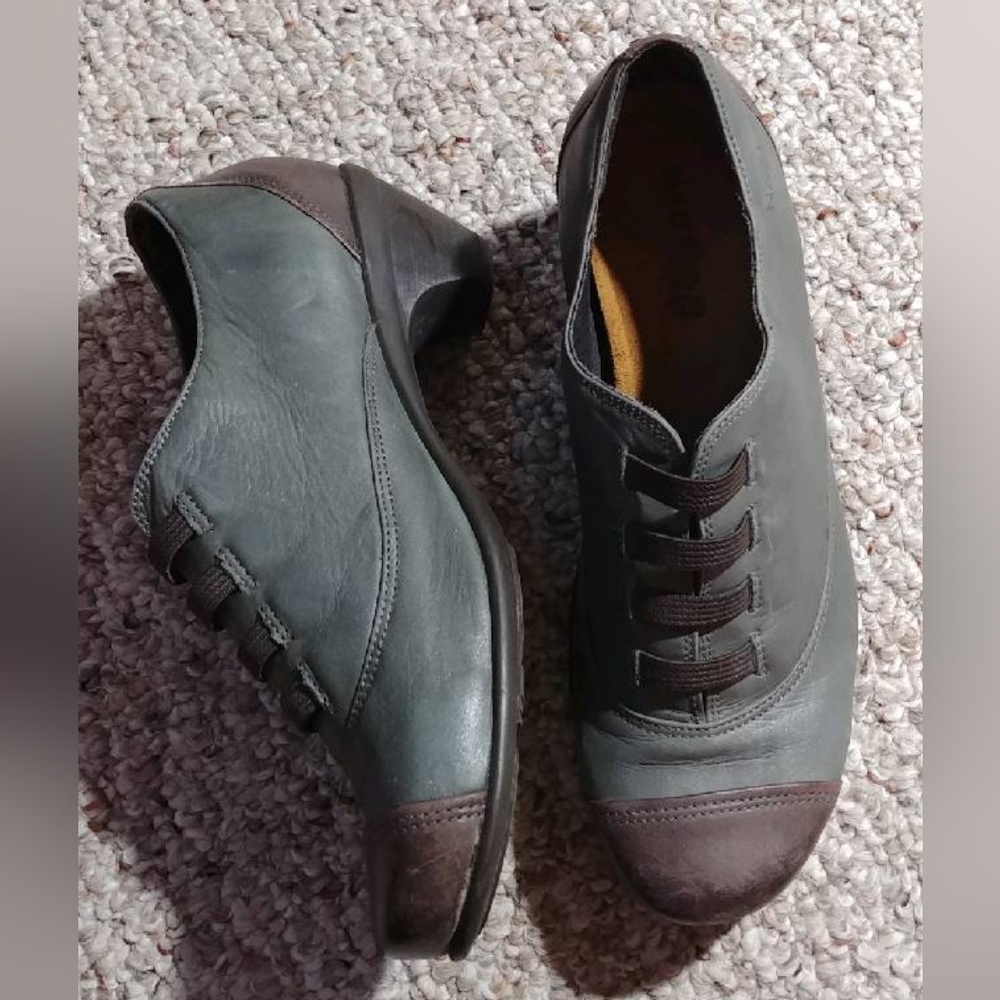 Naot distressed slip-on shoes